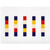 Ellsworth Kelly  Red Yellow Blue White Aluminum Print