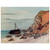 claude monet  SaintAdresse Beached Sailboat Wood Print