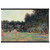 Claude Monet Meadow with Haystacks Museum-Quality Matte Paper Poster with Hanger