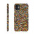 Sol LeWitt - Squiggly Brushstrokes Olive Slim case