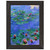 claude monet  Water Lilies Red Premium Wooden Framed Art Print / Poster