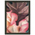 Georgia OKeeffe Oak Leaves Pink and Grey Metal Framed Art Print