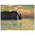 claude monet  The Manneport Cliff at Etretat Sunset Wood Print