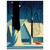 Eyvind Earle  Turquoise Wood Print