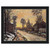 claude monet  Road at Louveciennes Melting Snow Sunset Framed Canvas