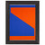 Carmen Herrera  Blue with Orange  1984 Premium Wooden Framed Art Print / Poster