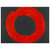 Jiro Yoshihara  Red Circle on Black  1965 Wood Print
