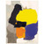 Esteban Vicente  COLLAGE WITH YELLOW BLUE AND ORANGE 1963 Aluminum Print