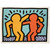 Keith Haring  BEST BUDDIES 1990 N2 Wood Print