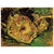 Vincent van Gogh  Two Cut Sunflowers Wood Print