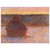claude monet  Haystacks at Sunset Frosty Weather Wood Print