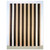 Daniel Buren blanche sur tissu raye blanc et marron 1972 Aluminum Print
