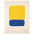 Ellsworth Kelly  Yellow over Dark Blue Aluminum Print