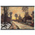 claude monet Road at Louveciennes Melting Snow Sunset Matte Paper Poster Hanger