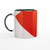 Leon Polk Smith Correspondence RedWhite side B Ceramic Mug with Color Inside