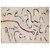 Gene Davis  Red Line  1952 Wood Print