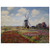 claude monet  Fields of Tulip With The Rijnsburg Windmill Wood Print