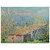 claude monet  Gardeners House at Antibes Wood Print