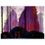 Eyvind Earle  Mauve Red and Purple Aluminum Print