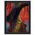 Eyvind Earle  Fire red and gold Framed Canvas