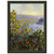 claude monet  Flowers Beds at Vetheuil Premium Metal Framed Art Print / Poster