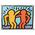 Keith Haring  BEST BUDDIES 1990 N2 Acrylic Print
