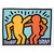 Keith Haring  BEST BUDDIES 1990 N2 Aluminum Print