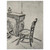 Vincent van Gogh  Chair near the Stove Aluminum Print