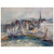 claude monet  Boats in the Port of Honfleur Aluminum Print