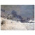 claude monet  The Road in front of SaintSimeon Farm in Winter Aluminum Print