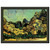 Vincent van Gogh Mountains at SaintRemy with Dark Cottage Framed Art Print