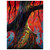 Eyvind Earle  Fire red and gold Aluminum Print