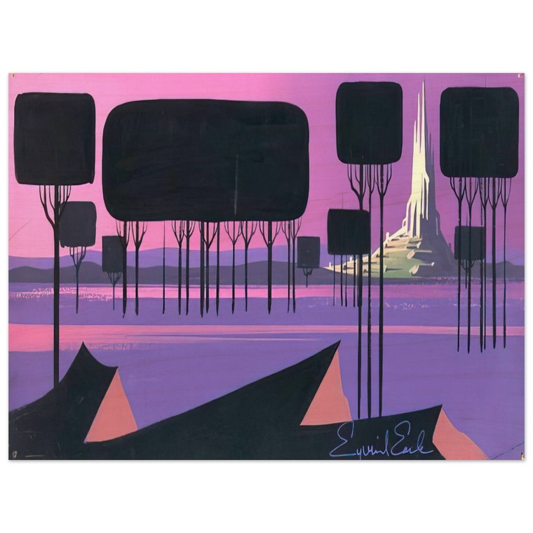 Eyvind Earle  Sleeping Beauty Wood Print