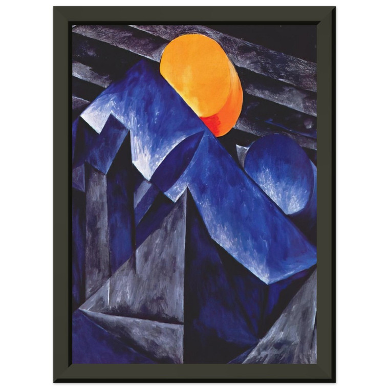 Natalia Goncharova  Composition  1914 Premium Metal Framed Art Print / Poster