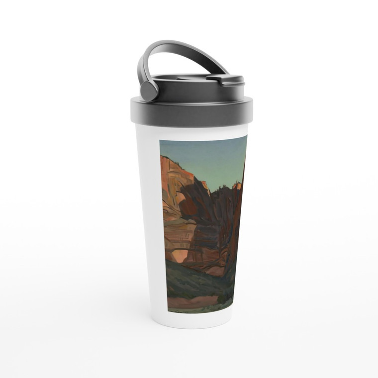 Maynard Dixon - NOTCH IN THE WALL ZION NATIONAL PARK AUGUST 1933 1933 Travel Mug