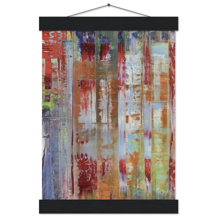 Gerhard Richter  ABSTRACT BILDING Museum-Quality Matte Paper Poster with Hanger