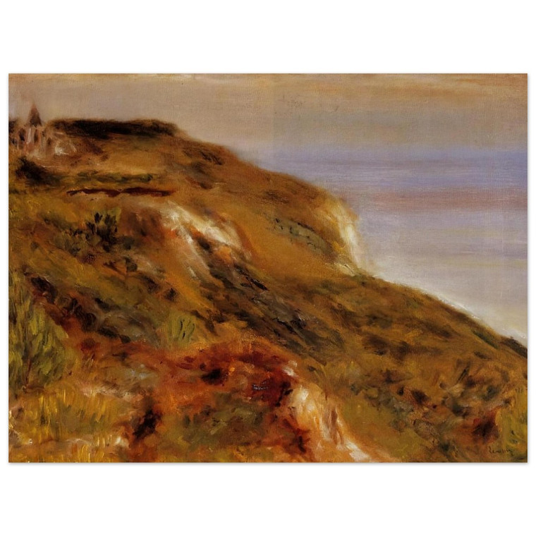 PierreAuguste Renoir  The Varangeville Church and the Cliffs Aluminum Print