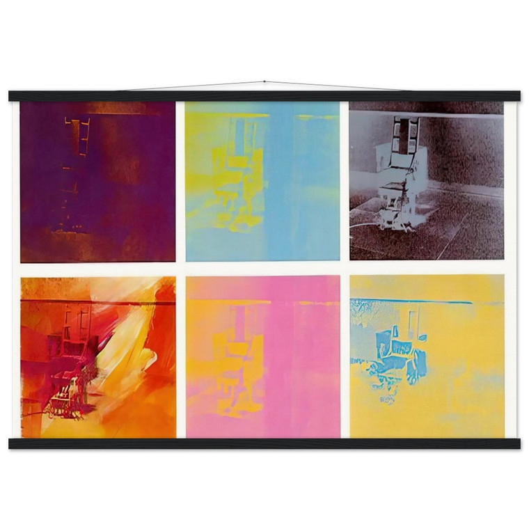 Andy Warhol  Electric Chair Museum-Quality Matte Paper Poster with Hanger