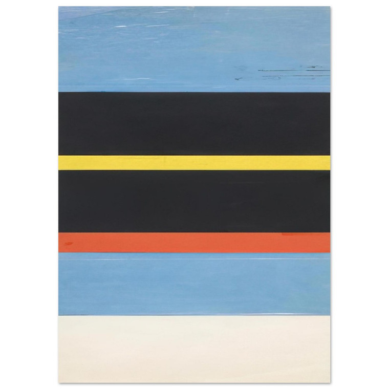 Ellsworth Kelly  Boats in Sanary Harbor Fine Art Poster / Art Print
