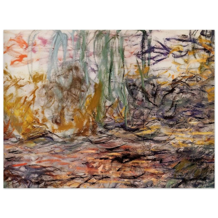 claude monet  Water Lilies left half Aluminum Print