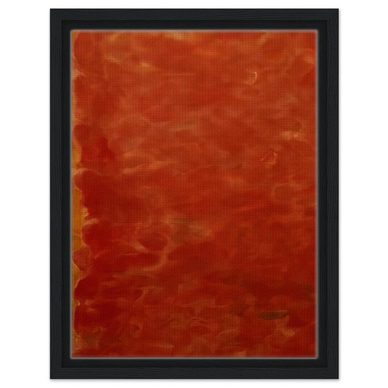 Sam Francis  Black and Red Framed Canvas