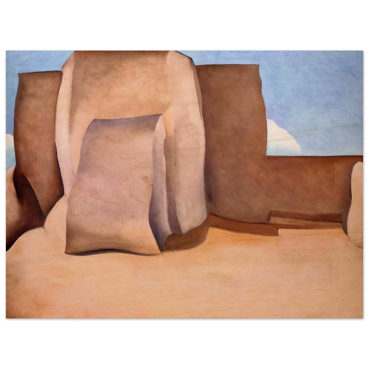 Georgia OKeeffe  Ranchos Church New Mexico Wood Print