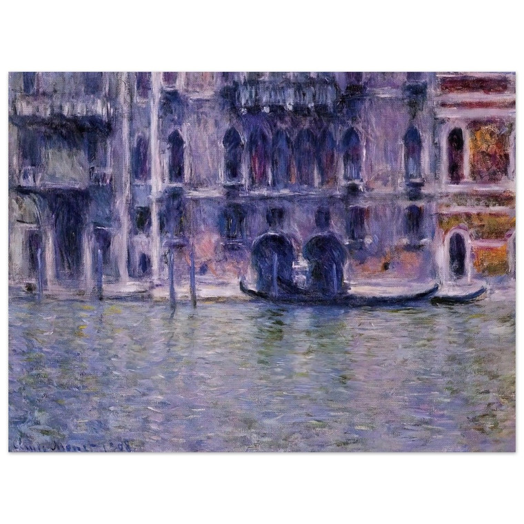 claude monet  Palazzo da Mulla Aluminum Print