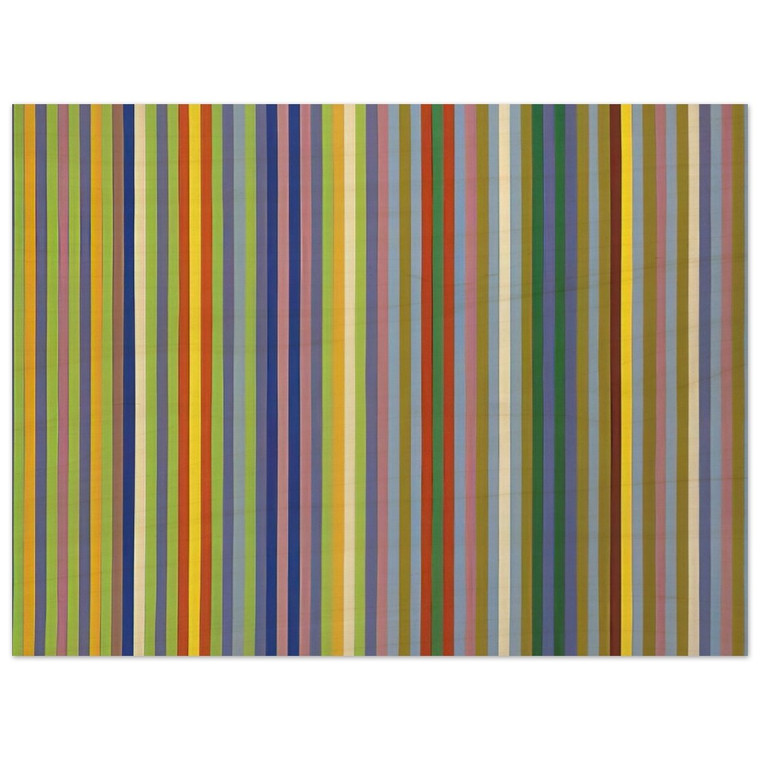 Gene Davis  Lemon Ice  1965 Wood Print