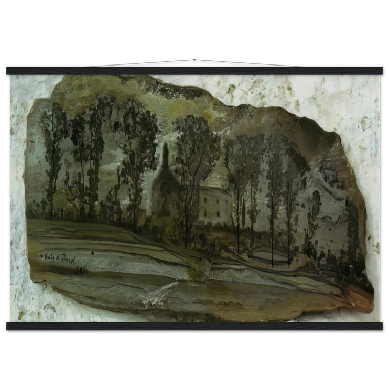 Salvador Dali  VIEW OF PUBOL Museum-Quality Matte Paper Poster with Hanger