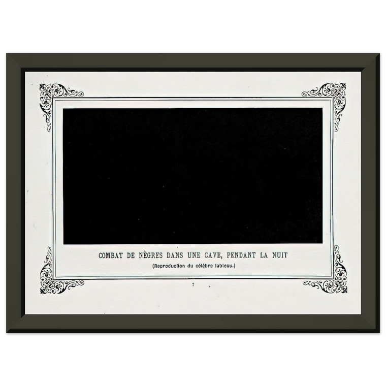 Alphonse Allais Tunnel Fight Night Premium Metal Framed Art Print / Poster