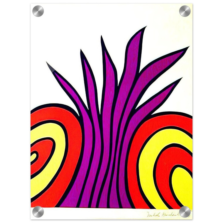 Nicholas Krushenick  James Bond Meets Pussy Galore  1965 Acrylic Print