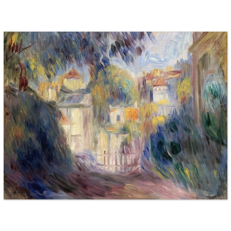 PierreAuguste Renoir  Landscape with Red Roofs Wood Print