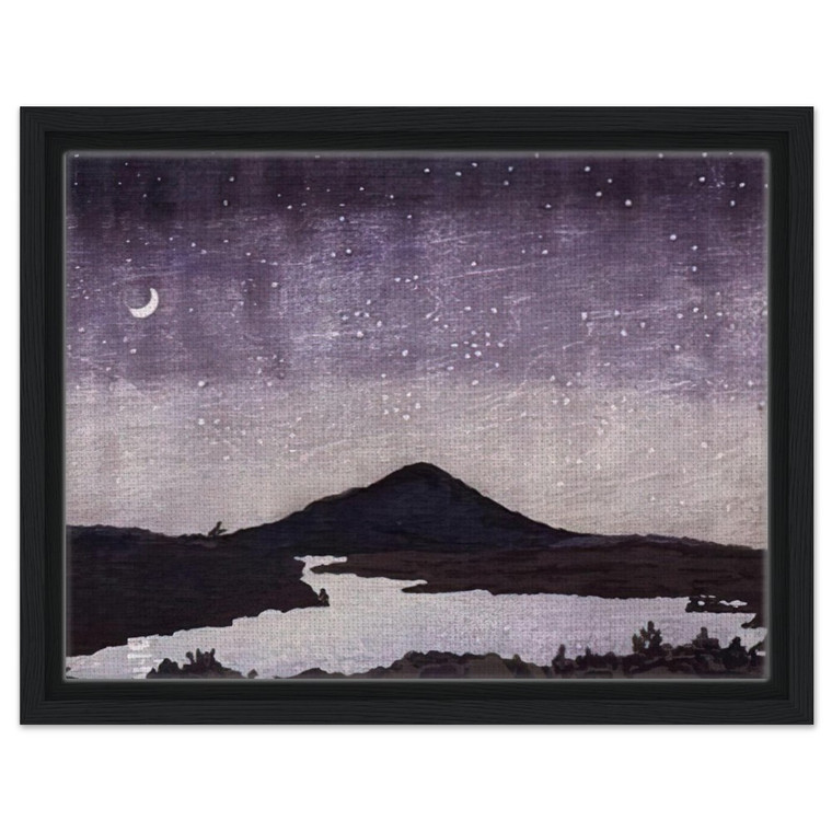 Neil Welliver  Night Scene  1982 Framed Canvas