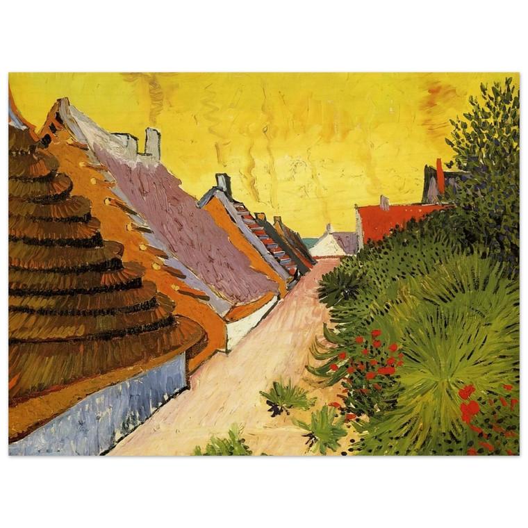 Vincent van Gogh  Street in SaintesMaries Wood Print